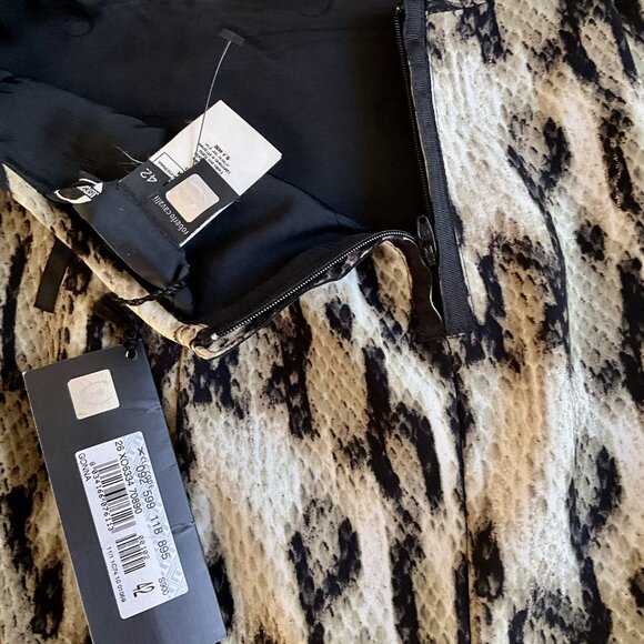 Roberto Cavalli Skirt Animal Print Snake Leopard Made in Italy Size IT 42 - Picture 5 of 7